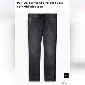 Torrid Pull-On Boyfriend Straight Super Soft Jean - Black NWT Size 2X Tall